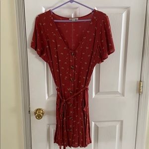 Loose fitting button up dress